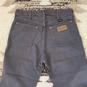 Gray vintage Wranglers